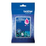 LC536XL Brother LC536XLM Magenta High-Yield Ink Cartridge, 1,500 pages